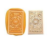 Sello con diseño de tarot con cabeza rectangular vintage para invitaciones de sobres