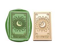 Sello con diseño de tarot con cabeza rectangular vintage para invitaciones de sobres