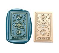 Sello con diseño de tarot con cabeza rectangular vintage para invitaciones de sobres