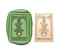 Sello con diseño de tarot con cabeza rectangular vintage para invitaciones de sobres