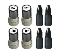 Sello Con Patrón De Gato,Materiales Para Estampar DIY,Sellos De Gatito Autotintados | Para Scrapbooking Tarjetas Diario Planificador Cuaderno Sobre Profesores Mujeres Estudiantes Niños Amantes