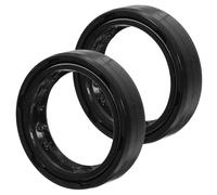 Sello de Aceite 2 Piezas para Horquilla Delantera de Motocicleta | Repuesto para Amortiguador, Reduce Vibración y Protege la Suspensión, Hierro, para Moto Horquilla Delantera