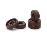 Sello de aceite de caucho flúor TC premium - Sellos de doble labio for aplicaciones automotrices e industriales (ID 8/9/10 mm)(8x22x7mm 2pcs)