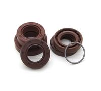 Sello de aceite de caucho, Sello de aceite, sello doble labio, paquete 5 TC-16/17 FKM con resorte acero inoxidable, varios tamaños