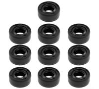 Sello de aceite de doble labio de 12 x 19 x 5 mm, goma tipo TC, 10 unidades | Unidad única, diseño de doble labio, evita fugas de aceite, material de goma, dimensiones de 12 x 19 x 5 mm