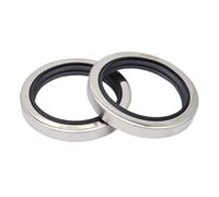 Sello de aceite de labio 65 * 84 * 11,4 PTFE con carcasa de acero inoxidable, labio único y tornillo de labio doble, repuestos for compresor de aire(65x84x11.4 CDLCCWBK)