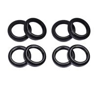 Sello de Aceite del Amortiguador de Horquilla Delantera 33X45X8 y Labio Protector Antipolvo for SH125 SH150 TS185 RV125 KX80(4pcs Seal 4pc Cover)