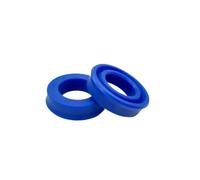 Sello de aceite poliuretano azul for cilindro hidráulico, vástago y eje pistón, manguito en U universal, diámetro interior 8 mm a 25(18x30x6)