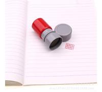 Sello de acordes de ukelele para principiantes de guitarra, sello de goma transparente para estudiantes de música y profesores, herramienta de diagrama portátil azul (rojo)