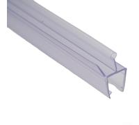 Sello de agua transparente para puertas de ducha de cristal, 50 cm de longitud, fácil de cortar e instalar, prevención de fugas (10 mm)