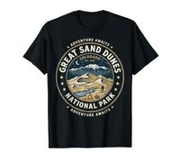 Sello de Aventura Retro del Parque Nacional Great Sand Dunes de Colorado Camiseta