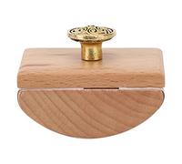 Sello de Caligrafía Sello de Absorción de Tinta de Madera Diseño de Fácil de Usar Tinta Secante Herramienta de Secado Rápido Woden Rocker Blotter para Escribir con Pluma(Color de madera)