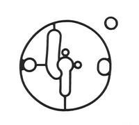 Sello de carburador EX40 diseñado para aplicaciones de montaje de carburador de motor de 14 HP compatible con números de referencia OEM 20B-62541-08 y 20B-62540-08