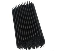 Sello de cepillo de vacío CNC industrial para eje de enrutador, cerdas de nailon grueso, falda de zapato de polvo de 20 mm, dobladillo de 100 mm de altura (200 mm)