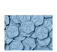 Sello De Cera Autoadhesivo Pegatinas Pegatinas de lacre, 50 unidades, lazo, for sobres invitaciones boda, calcomanías autoadhesivas 3D