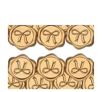 Sello De Cera Autoadhesivo Pegatinas Pegatinas de lacre, 50 unidades, lazo, for sobres invitaciones boda, calcomanías autoadhesivas 3D