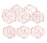 Sello De Cera Autoadhesivo Pegatinas Sellos adhesivos de cera con lazo 3D - 50 unidades, autoadhesivos, color oro claro metálico, for invitaciones boda y envoltorios