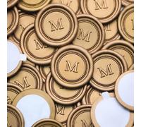 Sello de cera autoadhesivo personalizado, pegatina personalizada para boda, personalice su monograma o diseño de logotipo, perfecto para invitaciones, bodas, manualidades y regalos
