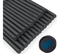 sello de cera barras, Ioggtser 26 Piezas Pistola de Pegamento Sello de Cera Palillo para Sello de Cera, Sello de Cera Sticks para Pistola de Pegamento, para Invitaciones (Black)