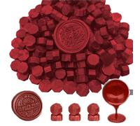 Sello de cera Cuentas,ANBOSE 500 perlas de lacre para sellos, perlas de lacre para invitaciones de boda y fiesta(New Wine Red)