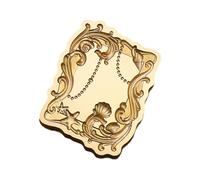 Sello de cera de latón antiguo, herramienta de grabado en relieve, marco de flores para envolver regalos, sello de cera en relieve antiguo