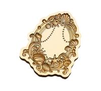 Sello de cera de latón macizo envejecido, herramienta de grabado en relieve, marco de flores para letras hechas a mano, envoltura de regalos, cabeza de sello de latón vintage