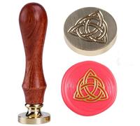 Sello de cera de triquetra con nudo celta, sello de cera con nudo de trinidad celta, sellos de cera, símbolo infinito de amor infinito, amuleto, sello mágico de wicca