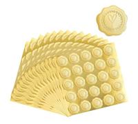 Sello de cera en relieve dorado - Pegatinas de boda de corazón - Sello de sobre de corazón para invitaciones de boda, tarjetas de felicitación del día de San Valentín