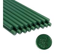 Sello de Cera, Ioggtser 16 Barritas de Cera para Pistola de Pegamento, Sticks de Cera para Invitaciones de Boda, Tarjetas, Sobres(Pine Green)