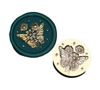 Sello de cera para sellar mariposa, serie de animales, sellos de metal, tarjeta de cabeza de latón, álbum de recortes, decoración de series, sellado, tarjeta de cera de mariposa para decoración