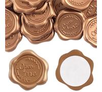 Sello de Cera Pegatinas Sellos de cera adhesivos (30 unidades) con la frase "Ábreme amor", ideales for invitaciones boda y envoltorios regalo(Style 02)