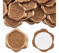 Sello de Cera Pegatinas Sellos de cera adhesivos (30 unidades) con la frase "Ábreme amor", ideales for invitaciones boda y envoltorios regalo(Style 04)