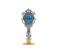 Sello de cera personalizado for sellar sobres - Sellos decorativos for correo e invitación for bodas, fiestas y cartas Sello hecho a mano(Blu)
