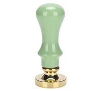 Sello de cera vintage con mango de cobre y madera de primera calidad, sellador de sobres para invitaciones de boda, tarjetas de felicitación, proyectos de manualidades, embalaje (Mango verde hierba)