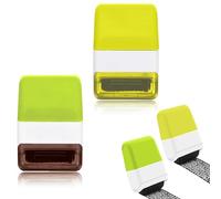 Sello de confidencialidad (2 unidades), sello de protección de identidad, sello de rodillo de seguridad para confidencialidad y protección de la privacidad, Amarillo, verde