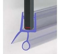 Sello de contención de agua para cabinas de ducha, 2 piezas de 50 cm por pieza, adecuado para configuraciones de puertas de vidrio plano (12 mm)