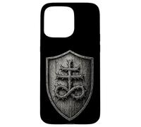 Sello de cruz Leviatán de azufre en escudo de caballero gótico Carcasa para iPhone 15 Pro Max