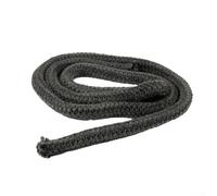 Sello de cuerda de fibra de vidrio negro para estufa, 2 m, para estufa de leña o puerta de quemador de leña, chimenea, caldera y horno industrial (20 mm)