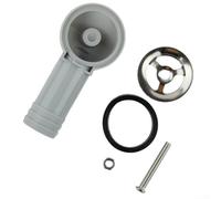 Sello de desbordamiento de residuos de fregadero de cocina y repuestos de tapón de grifo, piezas de repuesto ABS para instalación flexible de tuberías de desbordamiento en accesorios de cocina del