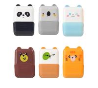 Sello de dibujo de animales - Kit de actividades de aprendizaje, sello de rodillo para niños, juguete de arte creativo, juego educativo de dibujos animados | Sello de animales de dibujos animados para