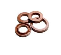 Sello de eje radial tipo UN/Y, ID 4-26 mm, vástago de pistón de caucho de flúor, copa en forma de U de un solo labio, for cilindro hidráulico, 5 piezas(24x36x8)