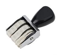 Sello de fecha manual ajustable para el hogar, la oficina y la escuela con impresión de fecha clara, construcción de marco de metal, selección de fecha de 2020 a 2031, día, mes y año