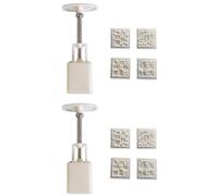 Sello de galletas 3D cuadrado en forma de postre