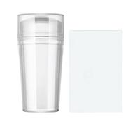 Sello de gelatina para uñas, sello de uñas de punta francesa, estampado de uñas de silicona transparente, accesorios de arte de impresión de uñas de manicura para el hogar, salón, interior y exterior