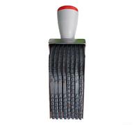 Sello de goma alfanumérico para herramienta de impresión de números de lote, sello de codificación giratorio con dígitos ajustables 0-9 y letras A-Z, ABS+rodillo manual de metal (1 8 bits)