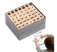 Sello de goma de madera - Juego de sellos de madera decorativos | Herramienta de arte creativo | Serie de colección de patrones de diseño de impresión de símbolos, concepto de de tarjetas de di