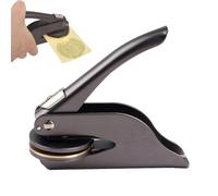 Sello De Grabado En Relieve - Estampador De Metal para Libros Y Tarjetas | Herramienta De Estampado para Papel, Diarios Y Proyectos Creativos, Perfecta para Personalizar Artículos De Oficina Y Hogar