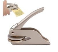 Sello De Grabado En Relieve - Estampador De Metal para Libros Y Tarjetas | Herramienta De Estampado para Papel, Diarios Y Proyectos Creativos, Perfecta para Personalizar Artículos De Oficina Y Hogar