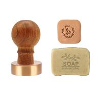 Sello de jabón personalizado con logotipo personalizado para jabón, cubo de hielo y arcilla de cerámica (Handle03)