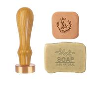 Sello de jabón personalizado con logotipo personalizado para jabón, cubo de hielo y arcilla de cerámica (Handle013)